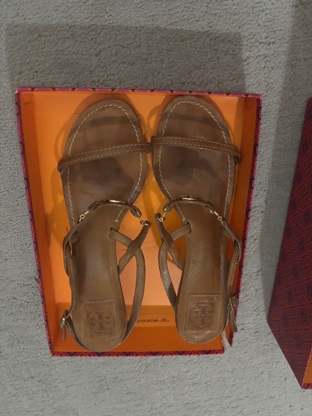 Tory Burch Mira Leather Sandal Size 10